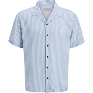 Jrebwater Stripe Resort Shirt Ss, Chambray Blue, XS