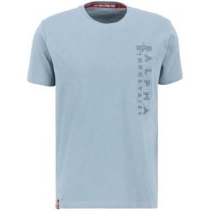 Alpha Industries - T-shirt - Greyblue - Korte Mouwen - 100% Katoen