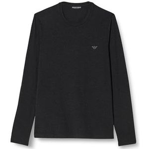Emporio Armani Heren Mannen Mannen Warm Viscose T-Shirt, zwart, XL