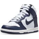 Nike Dunk High Football Grey Midnight Navy (GS) - maat EU 36.5 - DB2179-008 - marineblauw - wit - hoge sneakers - unisex - kindersneakers