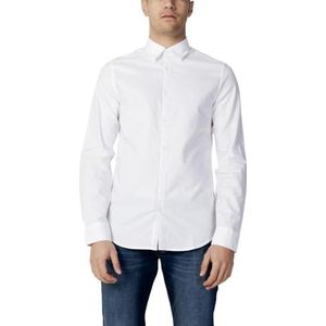 Armani Exchange Slim Fit Oxford Button Up Shirt, White Oxford/7blue/W, X-large, White Oxford/7blue/W, XL