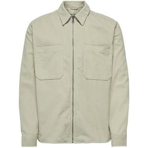 ONLY & SONS Onsalp 14W RLX 2Pkt Washd Cord Zip Noos, Zilvervoering., XS