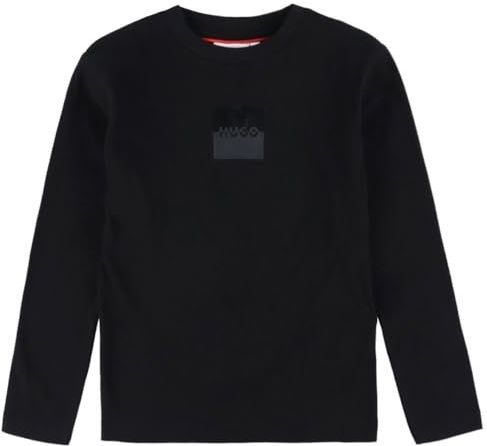 Hugo - G00437 - T-shirt - Zwart - 100% Katoen - Voor Jongens