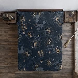 Belum Harry Potter hoeslaken, afmetingen: 90 x 200 cm + 35 cm, balg, stof: 100% katoen, draaddichtheid 175, model: Hotter Gold