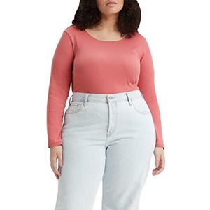 Levi's dames Plus Size Honey Long-Sleeve, Italian Rose, 1XL
