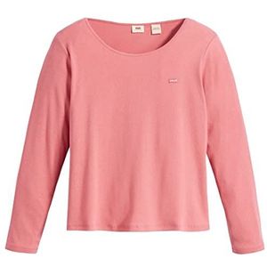 Levi's dames Plus Size Honey Long-Sleeve, Italian Rose, 1XL