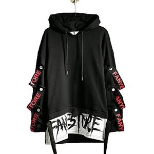 Hello MrLin Herren Techwear Japans Kapuzenpullover Hip Hop Streetwear Urban Kapuzenpullover