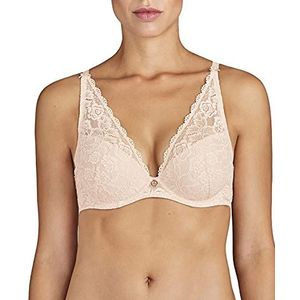 Aubade Rosessence, HK81-6 Push-up beha voor dames, sexy dessous, nachtkleur, Nude D Zomer, 75E