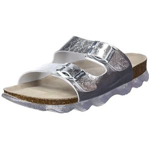 Superfit Jellies 1009119 Pantoffels voor meisjes, Zilver Zilver 1, 25 EU