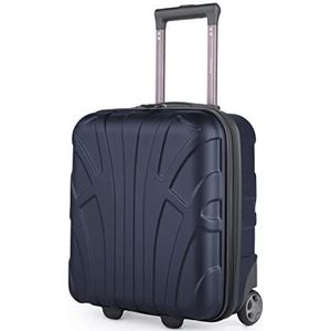 Suitline Handbagage hardcase koffer trolley rolkoffer reiskoffer, donkerblauw, 45 cm, Underseat handbagage 45 cm, cabinekoffer geschikt voor vervoer onder de passagiersstoel