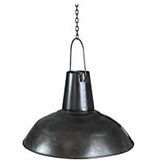 Biscottini Industriële kroonluchter, niet elektrifisch, 51 x 51 x 30 cm, vintage industriële kroonluchter van ijzer, hanglamp, keuken, industriële stijl