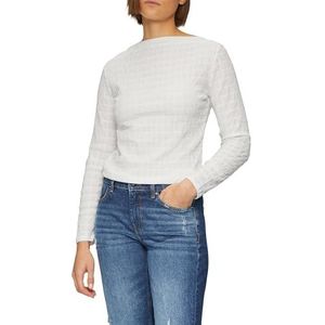 s.Oliver - Shirt - Ecru - Lange Mouw - Slanke Pasvorm