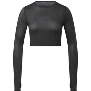 Reebok STUDIO MESH LS TOP Zwart, Zwart, XS