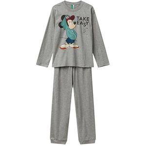 United Colors of Benetton Pyjamaset voor kinderen en jongens, Grijs, M
