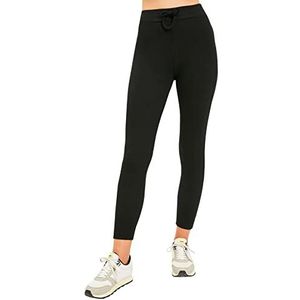 Trendyol Vrouwen yoga broek Zwarte sportpanty, Zwart, XL