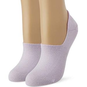 DIM chaussettes Dames Protege Pieds Coton Style Voetbescherming, Blue Minuit/Lurex argenté, 39 Regular