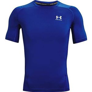 Under Armour Ua Hg Armour Comp Ss T-shirt heren, koningsblauw/wit., XL