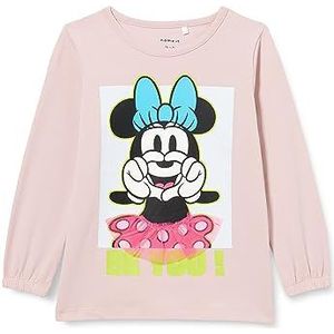 NAME IT Nmfjerina Minnie Ls Top Wdi shirt met lange mouwen voor meisjes, Violet Ice, 92 cm