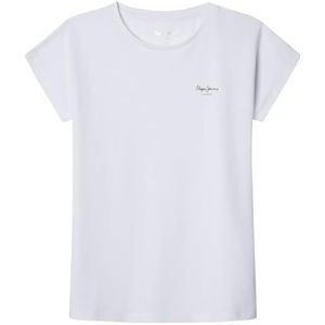 Pepe Jeans Meisje BLOOMY N T-shirt, wit (wit), 16, wit(wit), 16 jaar
