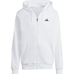 adidas Heren Club Teamwear Full-Zip Tennis Hooded Sweat, Wit, XS