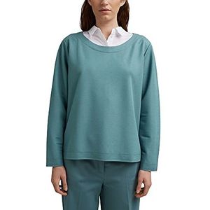 ESPRIT Collection dames sweatshirt 031eo1j303, 460/donker turquoise., M