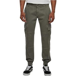Urban Classics Heren Washed Cargo Twill Jogging Pants 33 Grey, grijs, 33