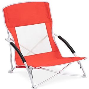 JEMIDI Lichtgewicht Inklapbare Draagbare Strandstoel - Opvouwbare Campingstoel met Draagtas - Ademend en Comfortabel