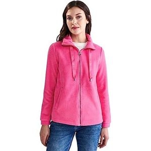 Street One Fleecejack voor dames, berry roze, 40