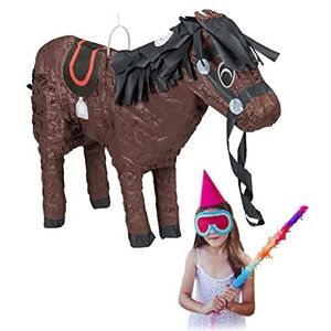 Relaxday pinata paard, voor meisjes & jongens, verjaardag, Sinterklaas, babyshower, decoratie, paarden piñata, bruin