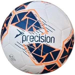 Precision Fusion High Performance Mini Voetbal, Duurzaam, Machine Gestikt TPU, 2mm EVA gevoerd, Lichtgewicht 160g, Wit, Officiële Balmaat 1
