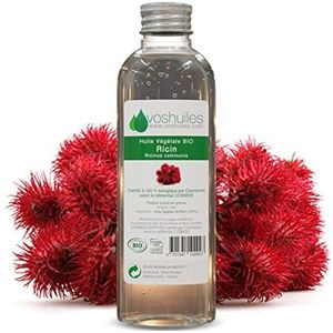 VOSHUILES - COSMOS plantaardige ricinusolie, 50 ml, neutrale cosmetica, haarverzorging, huid en nagels, hydraterend, versterkend, natuurlijk, veganistisch, premium kwaliteit