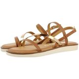 Gioseppo 72050 Sandalen - Leer - Zwart - Verstelbare Sluiting - Gewatteerde Binnenzool