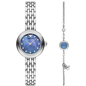 Emporio Armani Roestvrijstalen Horloge en Armband Cadeauset
