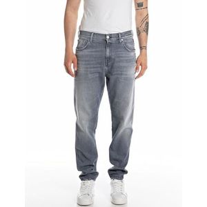 Replay Sandot Original Collection Relaxed Tapered Fit Jeans voor heren, 096, medium grijs, 34W x 32L