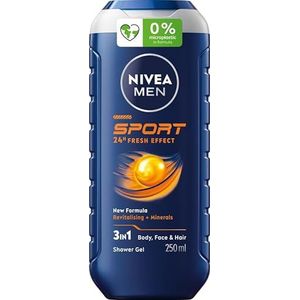 NIVEA MEN Sport 3-in-1 Regenererende douchegel voor mannen 250 ml