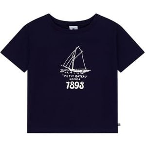 Petit Bateau Bedrukt T-shirt voor kinderen met korte mouwen, Avond, 10 Jaar