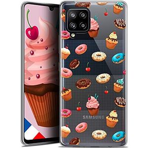 Caseink Beschermhoes voor Samsung Galaxy A42 5G (6,6 inch), HD-gel, bedrukt in Frankrijk, Foodie Design Donuts, zacht, ultradun,