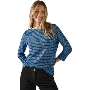 Cecil Gestreept shirt, Multi Aqua Melange, S