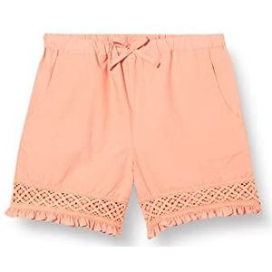 Noa Noa miniature Mini Broiderie Anglaise Casual Shorts voor meisjes, SHRIMP, 8 Jaren