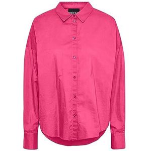 Bestseller A/S Dames Pctanne Ls Loose Shirt Noos Bc Blouse, shocking pink, L