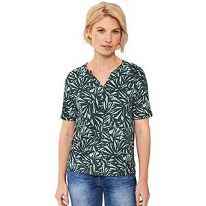 Cecil Damesshirt met korte mouwen, bedrukt, Easy Kaki, XS