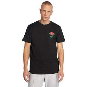 Mister Tee Rose Tee T-shirt voor heren, zwart, zwart, 4XL