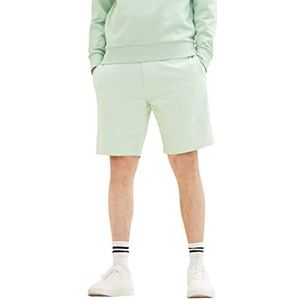 Tom Tailor Denim bermuda shorts heren 1034984,31150 - Groen Wit Chambray,XL