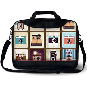 Luxburg Luxe Ontwerper Schouderband Zakelijke Draagtas met Handvat voor 13-inch Laptop - Camera's