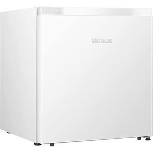 SEVERIN Mini-vriezer, vriesbox met vriesvak tot -18 °C, mini-diepvriezer met glazen plank, mini-tafelvriezer voor kleine huishoudens, 32 liter netto-inhoud, wit, GB 8886