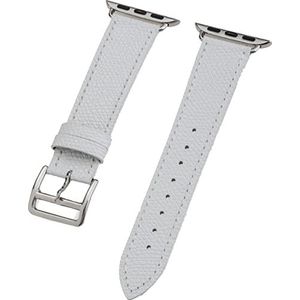 PETER JÄCKEL Horlogeband voor Apple Watch 40 mm (Series 4/5)/38 mm (Series 1/2/3) Leather White