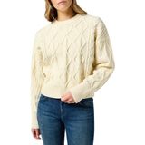 Wrangler - Cable Knit Sweater - Worn White - Dames