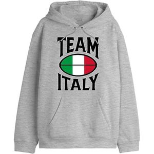 Republic Of California Team Italy"" UXREPCZSW036 Sweatshirt voor heren, grijs gemêleerd, maat L, Grijs Melange, M