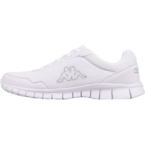 Kappa Uniseks Valdis Oc straathardloopschoen, Wit L Grijs, 44 EU