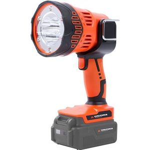 Yard Force 20V acculamp voor werkverlichting met LED-lampen, 5 instellingen, max. 1500 LM lichtsterkte, beweegbare kop, zonder accu en oplader